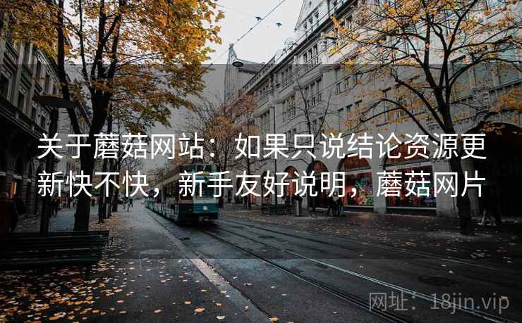 关于蘑菇网站：如果只说结论资源更新快不快，新手友好说明，蘑菇网片