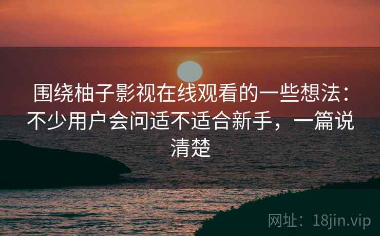 围绕柚子影视在线观看的一些想法：不少用户会问适不适合新手，一篇说清楚