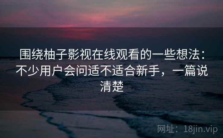围绕柚子影视在线观看的一些想法：不少用户会问适不适合新手，一篇说清楚