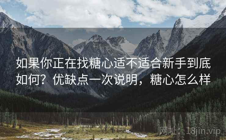 如果你正在找糖心适不适合新手到底如何？优缺点一次说明，糖心怎么样